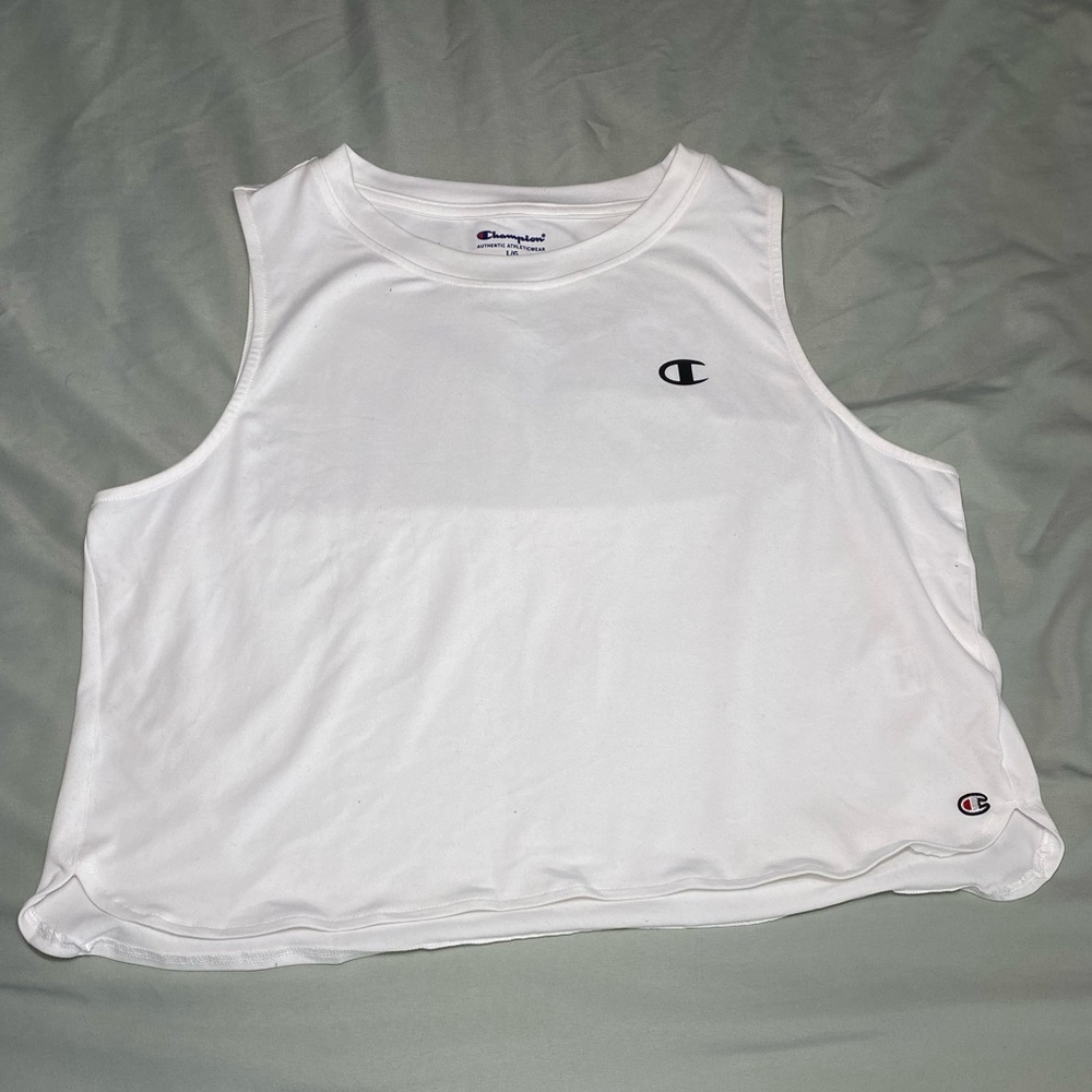 Champion Muscle Tee Crop Top Size Large